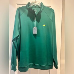NEW MASTERS Tech 1/4 zip Golf Pullover Green XL with tags